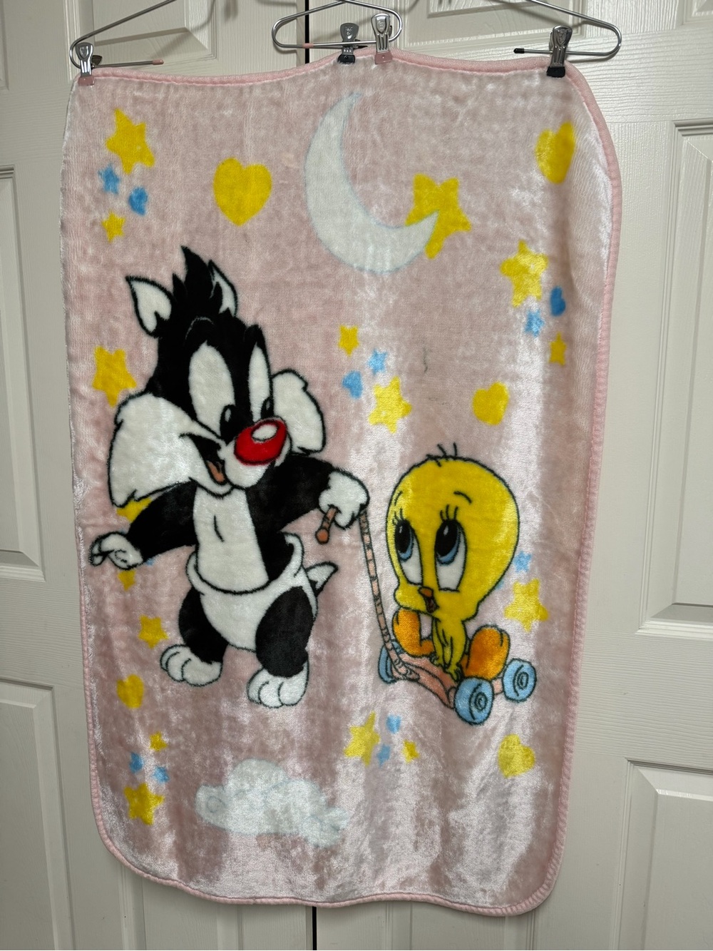 Baby Looney Tunes Pink Kids Blanket Sylvester & Tweety